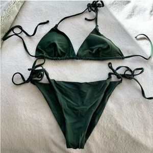Green Shein Bikini, Size Medium